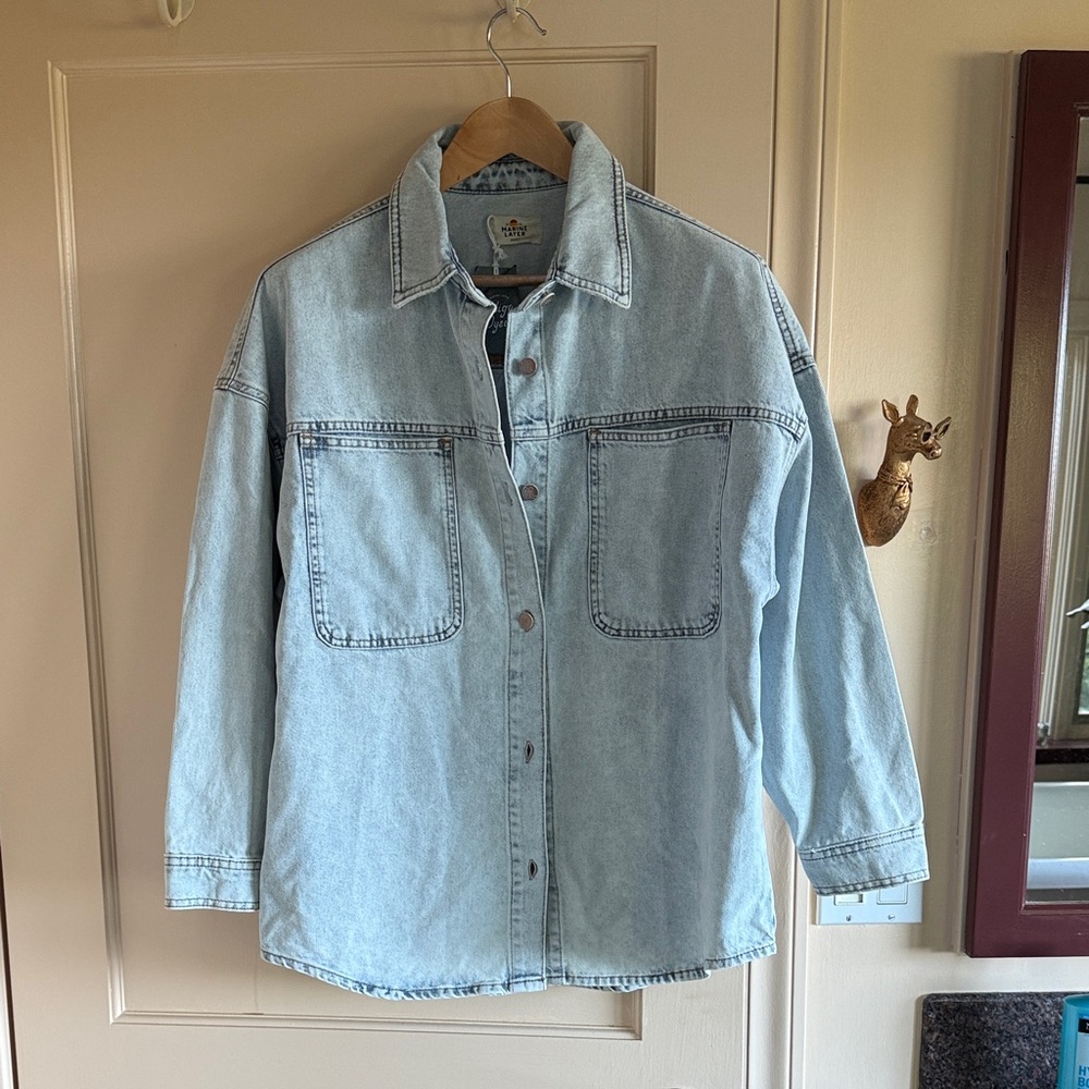 Marine Layer Light Blue Denim Jacket